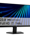 23 8 Inch FHD Monitor Featuring Killer 144Hz Refresh Rate And Lightning Fast 1Ms Response Time Built With IPS Panel AMD FreeSync Tech And Low Blue Light Mode For Zero Stutter Gameplay And Slick Daily Workflows, showing sleek black frame and IPS display.