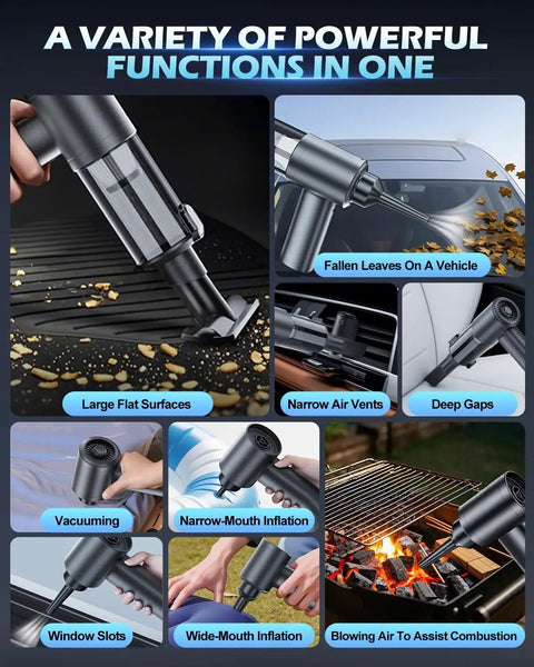 Cordless Handheld Car Vacuum With 15000Pa Beast Suction Brushless Motor 7 In 1 Cleaning Kit Type C Charge multifunction use