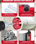 Four Piece PVC Pipe Reamer Kit For Home DIYers With Drill Adaptability Includes 1-1/2 Inch 2 Inch 3 Inch And 4 Inch Reamers