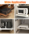 Undermount Drawer Slides Full Extension With Soft Close Bottom Mount Pull Out Shelf Slider For Kitchen Cabinets Fits Face Frame Or Frameless Drawers Smooth Quiet Glide Heavy Duty Drawer Runner Track Built To Last, white pull-out shelf in cabinet