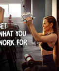 Yes4All rubber rotating double-D row handle for gym cable workouts, mounted on a cable machine