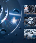 Top Shelf Front Wheel Hub And Bearing Assembly With Abs System Built Tough For Dodge Dart And Chrysler 200 Fits Front Axle Replaces 513348 Br930881 close-up showing durable steel construction and precision design.