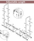 Assembly diagram for 4Ft Firewood Rack Stand Built Tough Heavy Duty Wood Storage Stack Holder For Indoor Outdoor Use Adjustable Length