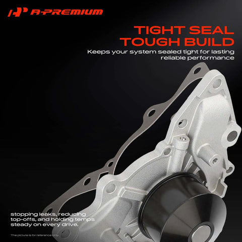 Engine Water Pump For Kia Sorento V6 3.5L 2003 2004 2005 2006 Aluminum Cooling System Part showing tight seal and durable build.