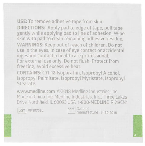 Acetone Free 2 Ply Adhesive Remover Pads Box Of 100 For Gentle Skin Safe Adhesive Removal In Hospitals Clinics And Home Use A Reliable Medical Cleaning Solution For No Fuss Pain Free Tape And Bandage Removal packaging instructions