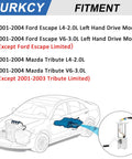 Top Shelf Electric Fuel Pump Assembly With Sender For 2001 To 2004 Ford Escape And Tribute 2.0L 3.0L V6 Engine fitment diagram.