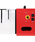 Shop Grade Workhorse Portable Tabletop Dust Collector With Knockout 725 CFM Suction And Variable Speed Motor Including HEPA Filter side view with control panel.