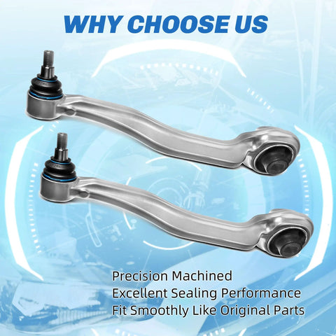 Heavy Duty Mercedes Benz Cls E Class Front Control Arm Kit Featuring Sway Bar Links And Tie Rod Ends, precision machined arms.