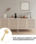 Teardrop Shaped Cabinet Pulls 4 Pack Solid Brushed Gold Pendant Handles Knobs Zinc Alloy With Mounting Screws