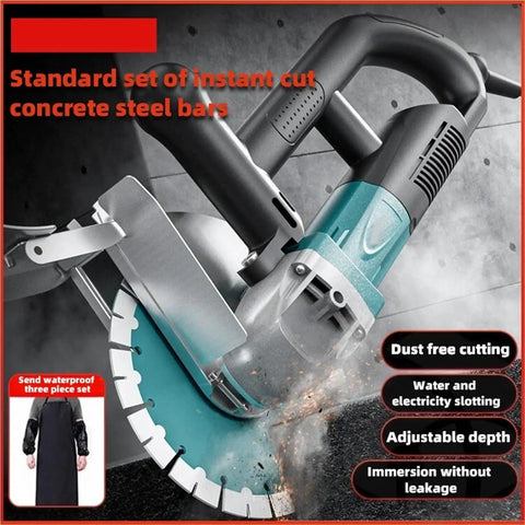 Rugged Pro Grade Brushless Cordless Circular Saw for Woodworking and Fast Cuts With 45 Degree Bevel Capabilities High Torque Motor and Long Lasting Battery for Demanding Jobsites cutting concrete with dust-free setup.