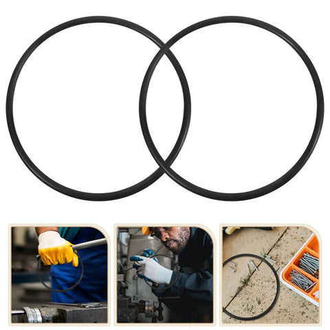 2Pcs Rock Solid Rubber Drive Belt Replacement For 770 Model Continuous Sealing Machine Industrial Guide Belt Sealer Repair Kit With No Sweat Installation For Pros, black rubber drive belts.