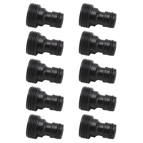 Push To Connect Quick Connect Nipple Adapter, Plastic Hose Quick Connector for Power Washers, Boats, RVs, Snap In Nipple Connector, 10-pack
