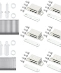 Spring Loaded Plantation Shutter Pins And Heavy Duty Magnets Complete 125 Piece Repair Kit With Screws For Windows Doors includes clips, pins, and screws.