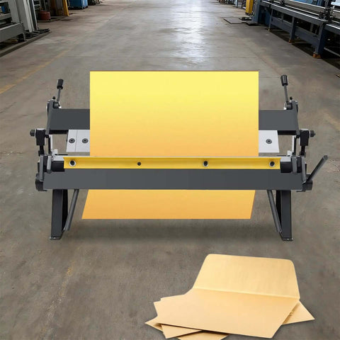 24 Inch Pan And Box Metal Brake With Removable Fingers For Precise Bends in workshop setting