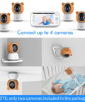 2K Addon Baby Camera For S7 Compatible Video Baby Monitor With Camera And Audio No WiFi shown in nursery setup