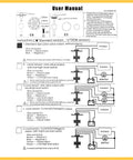 User manual diagram for Heavy Duty Marine Fuel Sending Unit with wiring instructions and connections.