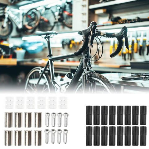 Universal Bike Brake Cable Kit 44 Piece With Housing Shifter Cables and Bike Workshop Setting