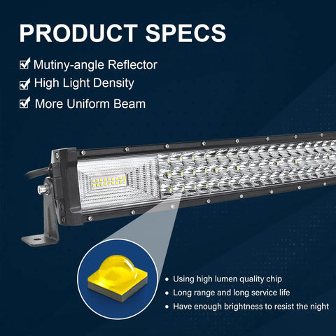 32 Inch Curved Led Light Bar With Magnetic Bracket Holder 12V Wiring Harness Kit 405W Triple Row Flood Spot Beam Driving Work Lamp For Jeep Off Road Truck SUV 4x4 Trailer 6000K Beefy Lighting