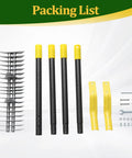 19 Tine Cold Pressed Steel Dethatcher Rake With 72 Inch Adjustable Handle And Ergonomic Grip parts and accessories