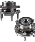 Solid As A Rock Front And Rear Wheel Hub Bearing Assembly Pair Designed Direct For Ford Edge Flex Taurus And Lincoln 513275, heavy-duty steel construction.
