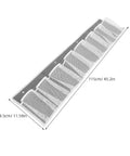 Compact Mesh Shoe Storage Hangs Beside Bed With 4 Hooks For RV Camper And Home with 8 spacious mesh compartments.