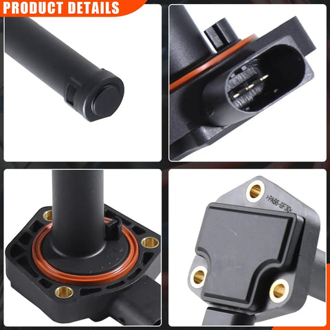 Engine Oil Level Sensor Direct Fit for BMW 1 Series 3 Series 5 Series 6 Series 7 Series X3 X5 Vehicles, close-up of connector and base
