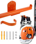 Backpack Leaf Blower Hanger With Tube Hook 2 Pack Wall Mounts for Backpack Sprayers and Chainsaws heavy duty steel construction