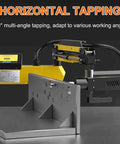 Heavy Duty Electric Tapping Machine For 3 To 16 mm Threads With 1500W Power, 360 Degree Flexible Arm in use
