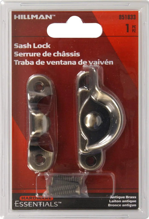 Packaged Crescent Brass Sash Window Lock Go To Security And Style Built To Last Heavy Duty Rust Resistant Cam Style Lock