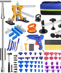 Professional Paintless Dent Repair Kit For Car And Truck Use Adjustable Dent Puller with tools and accessories for dent removal.