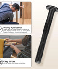 Rock Solid Baby Crib Hardware Pack Featuring Hella Durable Barrel Nuts And Flat Head Screws For Pain Free Furniture Assembly M6 By 1x80 Millimeter Replacement Fasteners With Wrench twenty four piece set showing M6 bolt and application instructions.