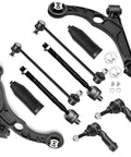 Rock Solid Front Lower Control Arms Suspension Kit With Beefy Ball Joints For 2013 To 2015 Dodge Dart and Street Ready 2015 Chrysler 200 components set.