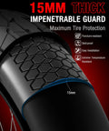 Close-up of Puncture Proof Tire Insert for 20x4 Fat Bike Tires with 15mm Anti-Puncture Layer showing texture and thickness