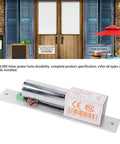 Heavy Duty 12v Electric Drop Bolt Lock With Magnetic Self Locking Deadbolt Built Tough Aluminum And Stainless Steel Housing close-up view