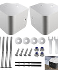 316 Stainless Steel Pontoon Boat Deck Corner Caps For 90 Degree Rounded Corners Not For Right Angles Marine Grade Hardware kit