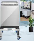 Super Heavy Duty Washing Machine Wheels With Locking Swivel Casters, movable washer dryer stand under washer for easy relocation.