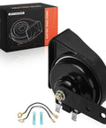 Hella Loud 12V Electric Snail Horn With Heavy Duty Build Universal For Cars Trucks Motorcycles Scooters Direct Swap, showing horn and mounting accessories.