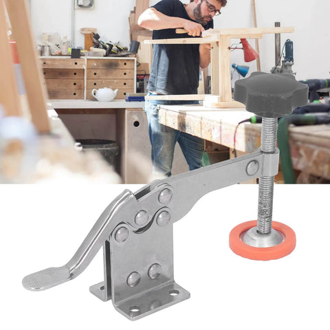 Pro Grade Non Slip Quick Release Toggle Clamp Set For Woodworking Jigs And Fixtures With Rubber Tip for precise positioning