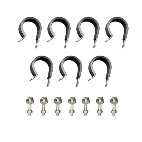 Upgrade Your Diesel Ride With These Premium Replacement Fuel Lines Tailored For Chevy Silverado 2500HD GMC Sierra 2500HD Classic 6.6L Extended Cab Trucks: fuel line mounting clips and bolts.
