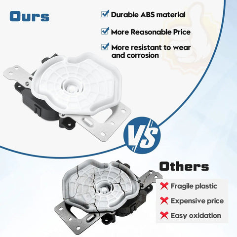 Heavy Duty HVAC Blend Door Actuator Fixes Honda Civic Heater Grief 2006-2011 image comparison of durable ABS material vs fragile plastic