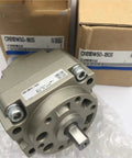 Beefy Heavy Duty Leaf Type Oscillating Cylinder And Air Powered Rotary Actuator CDRB1BW50-180S shown with packaging and labels.