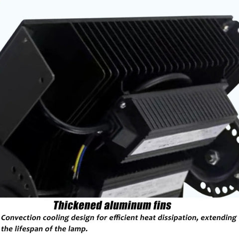 Thickened aluminum fins of One Hundred Fifty Watt Led Tunnel Light Waterproof Outdoor Flood Lamp ensuring efficient heat dissipation.