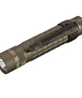 2-Cell CR123 LED Tactical Flashlight With High-Brightness Beam, Water-Resistant Aluminum Build, QuickClick Modes, Plain Bezel, Foliage Green