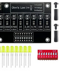 Soldering Practice Kit for Beginners Learn Hands On Electronics With Resistor Training Board Ohms Law Edition Diy Circuit Project