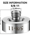 Grinder Lock Adapter For 5/8-11 Thread Fits XLOCK Angle Grinders With Cutting Blades And Diamond Core Drill Bits, stainless steel