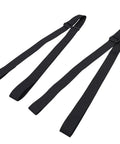 Heavy Duty Dumbbell Spotter Straps 2 Pack Adjustable Safety Belts with tough nylon webbing and secure metal buckle.
