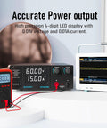 Rock Solid Pro Grade Bench DC Power Supply 0-80V 0-15A 1200W Switching Regulated With Encoder Knobs, 4 Digit LED Display, Temperature Controlled Fan, Aux Output Terminal For Flexible Lab Or DIY Power on a lab bench