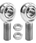 Killer 3/4 Inch Heim Joint Rod End Kit For Your Rig,.750 Chrome Plated Chromoly with threaded ends and jam nuts.