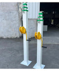 Rock Solid Adjustable Height Lifting Mast With Hand Cranked Telescopic Pole And Manual Mechanical Winch for site lights.