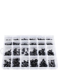 270 Piece Auto Body Screw Kit With Phillips Head Self Tapping Washer Screws Assortment For Body Panels in divided plastic case